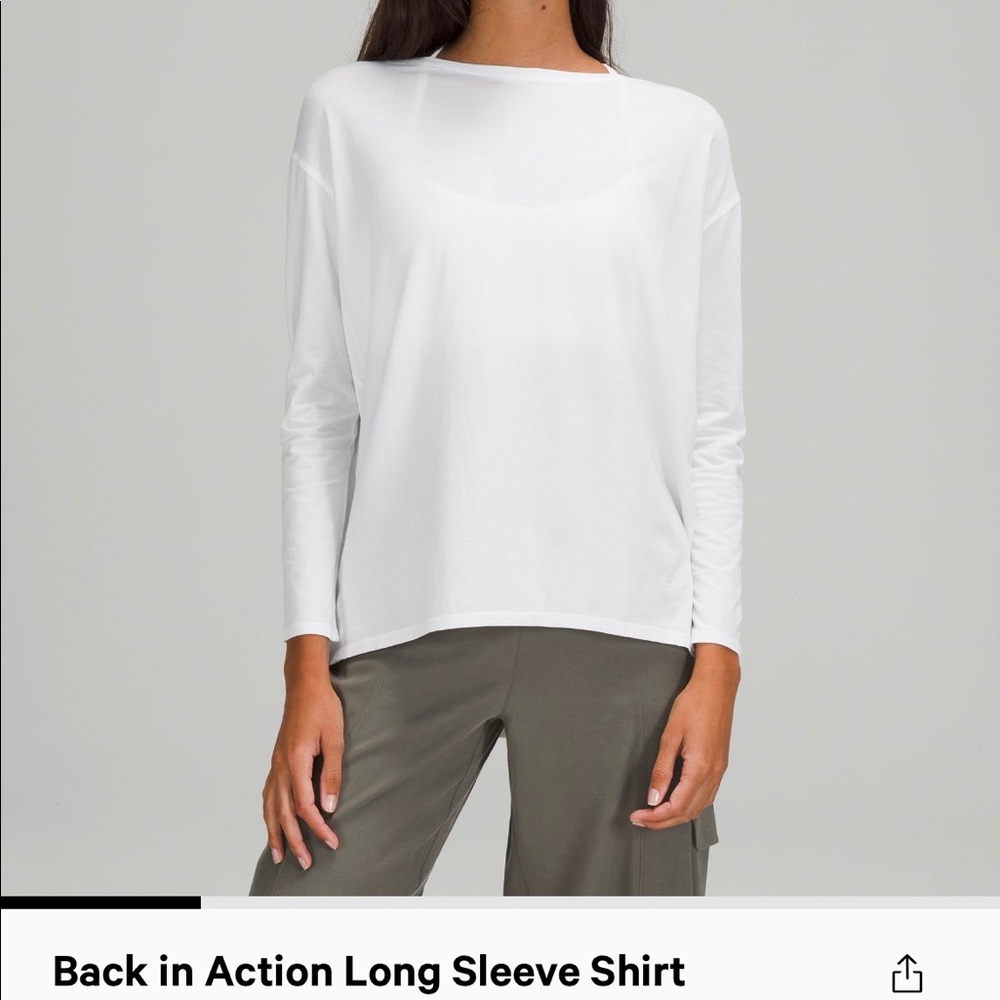 lululemon back in action long sleeve